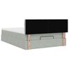 vidaXL Ottoman bed met matras en LED's 140x200cm fluweel lichtgrijs