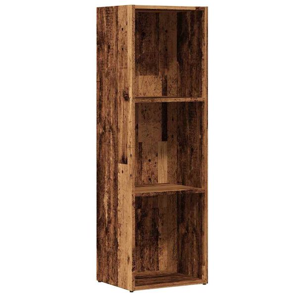 vidaXL Boekenkast 36x30x114 cm bewerkt hout oud houtkleurig
