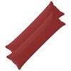 vidaXL Kussensloop 2 st HOUTEN Wijnrood 40 x 145 cm Polyester