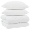 vidaXL Winter Dekbed met kussen 3 st Wit Microvezel