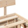 vidaXL Bedframe met hoofdeinde Naturel 120 x 190 cm Massief grenenhout
