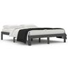 vidaXL Bedframe massief grenenhout grijs 140x190 cm