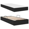 vidaXL Opbergbed met matras met matras Zwart 90 x 190 cm Polyester