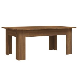 vidaXL Salontafel 100x60x42 cm bewerkt hout bruin eikenkleur
