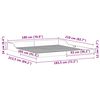 vidaXL Bedframe Bruin 180 x 210 cm Massief grenenhout