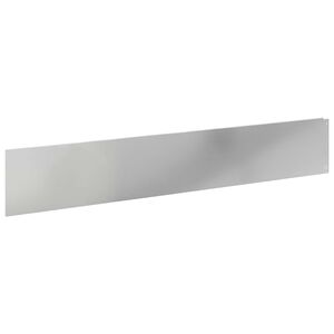 vidaXL Gazonrand 30 pcs 100 x 18 cm Staal Zilverkleurig
