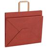 vidaXL Papieren zakken 250 st met hengsels 32x22x24 cm rood