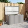 vidaXL Tuinbox 129x67x65 cm grijs