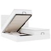 vidaXL Ottoman bed met matrassen 200x200cm kunstleer zuiver wit