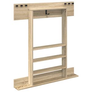vidaXL Biljartkeu standaard Bewerkt hout 93 x 12 x 103 cm Sonoma