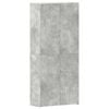 vidaXL Schoenenkast 80 x 35.5 x 180 cm Bewerkt hout Grijs