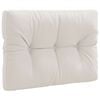 vidaXL Pallet Rugkussen VIANEN 100% Polyester Wit 70 x 60 x 12 cm