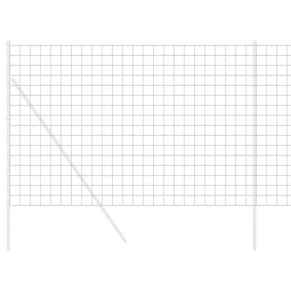 vidaXL Euro Hek Grijs 1,6 x 10 m PVC-gecoat ijzer