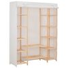 vidaXL Kledingkast 135x40x170 cm stof wit