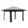 vidaXL Gazebo zonder Zijwand 3,3 x 3,3 m Cr&egrave;me en Antraciet