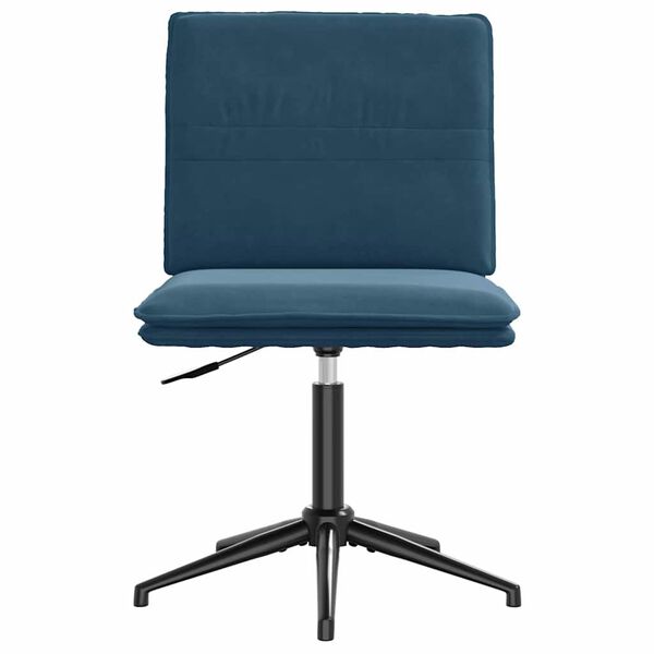 vidaXL Eetkamerstoelen 4 st fluweel blauw