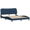 vidaXL Bedframe zonder matras "Hvar" stof blauw 160x200 cm