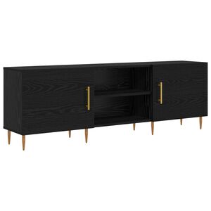 vidaXL TV-kast 150 x 30 x 50 cm Zwart eiken Bewerkt hout