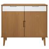 vidaXL Dressoir MOLDE 90x40x80 cm massief grenenhout bruin