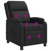 vidaXL Massage Recliner Zwart Kunstleer