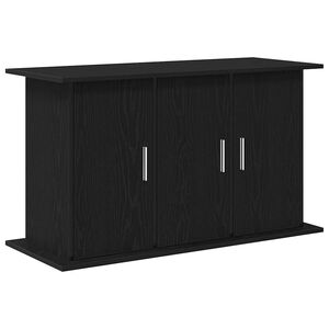 vidaXL Aquariumstandaard Zwart Eiken 101x41x58 cm Bewerkt Hout