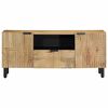 vidaXL Tv-meubel 105x33x46 cm massief mangohout bruin