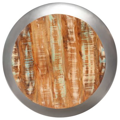 vidaXL Salontafel 68x68x30 cm massief gerecycled hout grijs