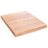 vidaXL Wandschap 40x50x(2-4) cm behandeld massief eikenhout lichtbruin