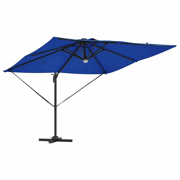 vidaXL Roma Parasol Blauw 286 x 284 x 270 cm Aluminium en Polyester