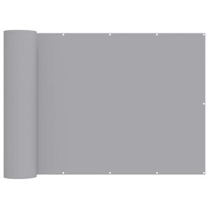 vidaXL Balkonscherm 1,8 x 25 m Stof met PU-coating Lichtgrijs