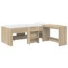 vidaXL Bedframe met Bureau 2 st Sonoma Eiken Bewerkt hout