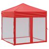 vidaXL Partytent inklapbaar met zijwanden 2x2 m rood