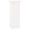 vidaXL Bloemenstandaard 40x40x90 cm massief grenenhout wit