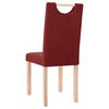 vidaXL Eetkamerstoelen 4 st stof wijnrood