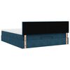 vidaXL Ottoman bed met matras en LED's 180x200 cm fluweel donkerblauw