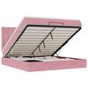 vidaXL Ottoman bed met matrassen 200x200cm fluweel roze