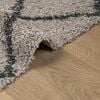 vidaXL Vloerkleed PAMPLONA shaggy hoogpolig 80x150 cm beige antraciet