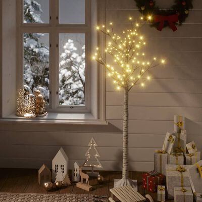 vidaXL Kerstboom wilg met 140 warmwitte LED's binnen en buiten 1,5 m