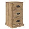 vidaXL Nachtkastje Artisan Eiken 39 x 39 x 67,5 cm Bewerkt hout