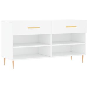 vidaXL Schoenenbank 102x35x55 cm bewerkt hout wit