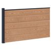 vidaXL Hek set 175 x 105 cm WPC en Aluminium Bruin