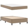 vidaXL Bedframe met matras Cappuccino 120 x 200 cm Stof