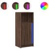 vidaXL Dressoir met LED 42,5x34x100 cm bewerkt hout bruin eikenkleur