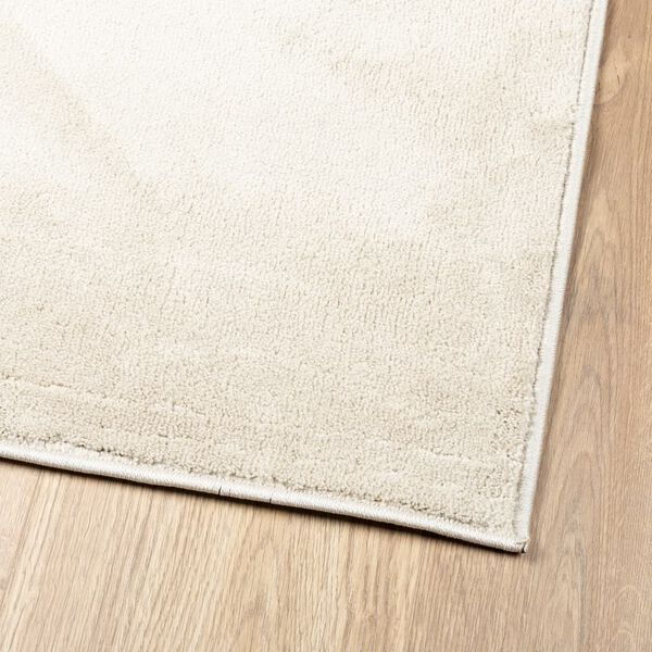 vidaXL Vloerkleed OVIEDO laagpolig 80x250 cm beige