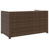 vidaXL 5-delige Loungeset met kussens poly rattan bruin