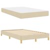 vidaXL Boxspringbed met matras Cr&egrave;me 120 x 200 cm Stof