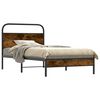 vidaXL Bedframe zonder matras bewerkt hout gerookt eiken 90x200 cm