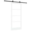 vidaXL Schuifdeur ORKDAL Wit en zwart 93 x 211 cm