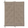 vidaXL Tuinbankkussen 120x(50+50)x7 cm oxford stof taupe