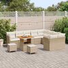 vidaXL Tuin Sofa Set 12 pcs Beige poly rattan